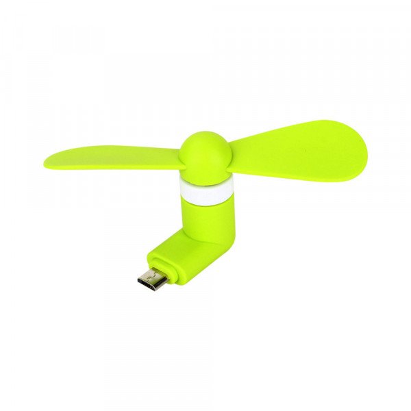Wholesale Micro USB Android V8V9 Portable Cell Phone Mini Electric Cooling Fan (Green)